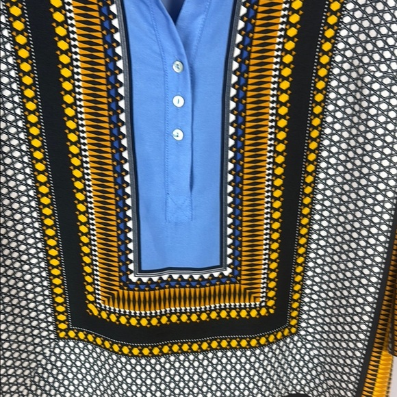 Zara Geometric Print Women's Tunic Dress with Pockets Size XL - Picture 6 of 12